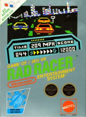 Rad Racer (Europe) box cover front